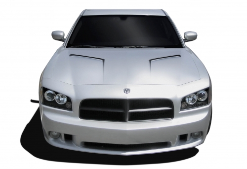 Duraflex Challenger Style Hood 06-10 Dodge Charger Non Hemi - Click Image to Close